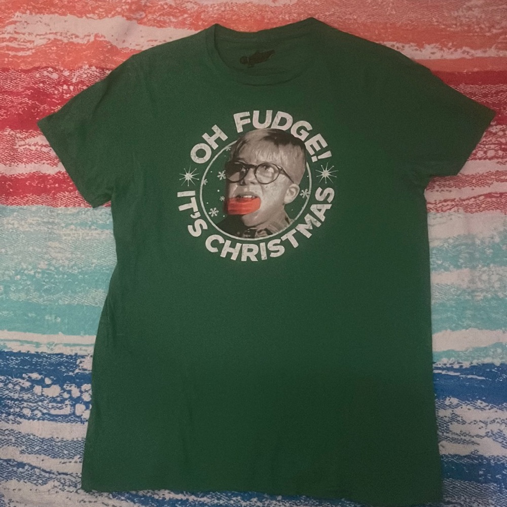 Mens size S holiday shirt no rips or stains